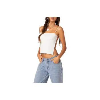 Edikted Tank Tops Women's White