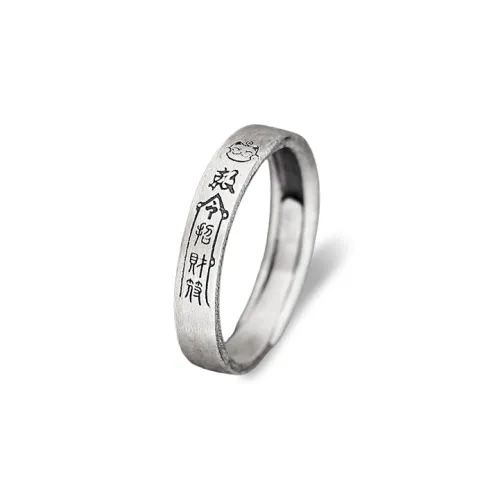 CUTE DAME 999 Fine Silver Rings Unisex