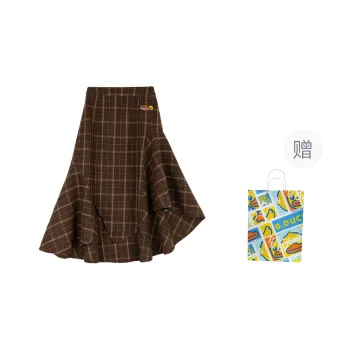 B.Duck Casual Long Skirts Women's Brown