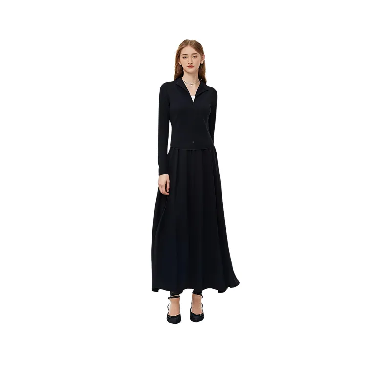 GOELIA Two Piece Skirt Sets Women's Black-0