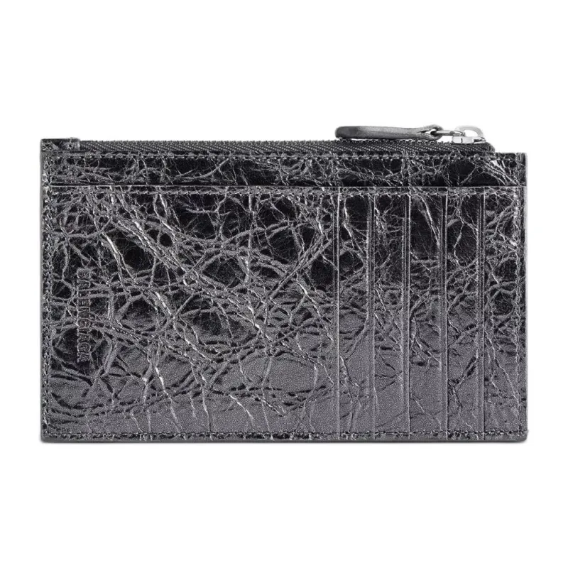 Balenciaga Le City Lambskin Coin Purse, Card Holder Women's Black-1