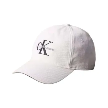 CALVIN KLEIN Cotton Baseball Caps Unisex White