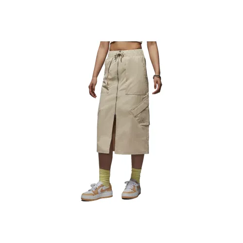 Jordan Chicago Casual Long Skirt Women's Rattan Yellow