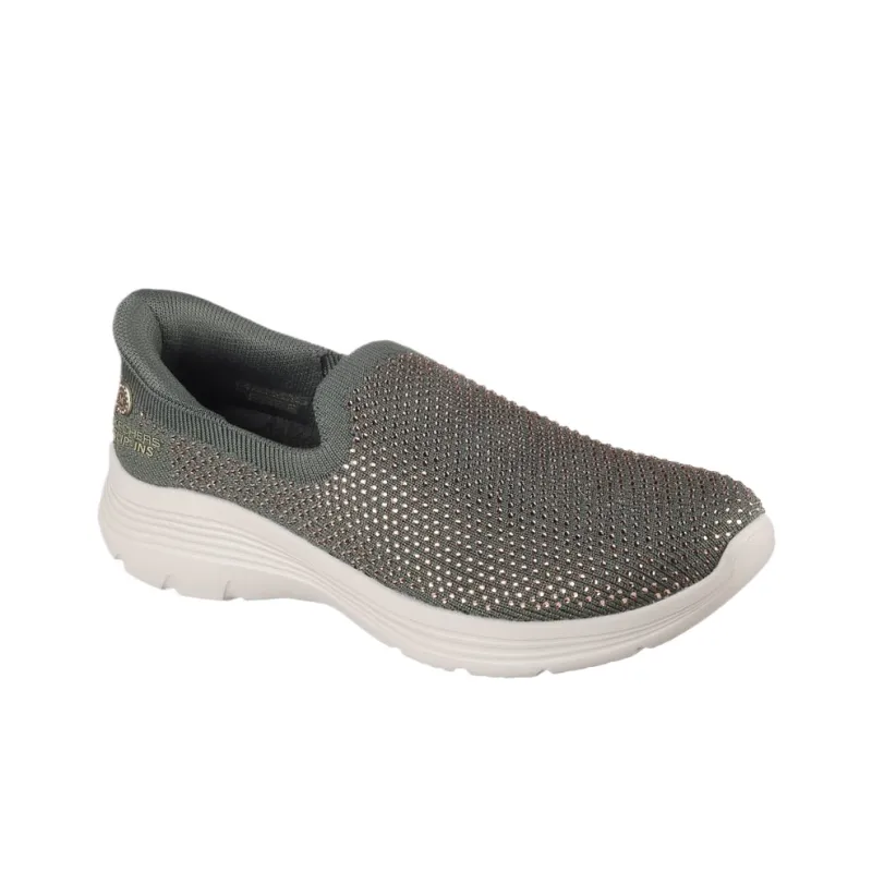 Martha Stewart x Skechers Slip ins Low Top Casual Shoes Women's Green-3