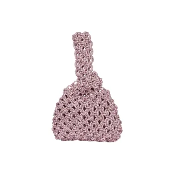 HIBOURAMA Resin With Crystal Handbag Women's Pink