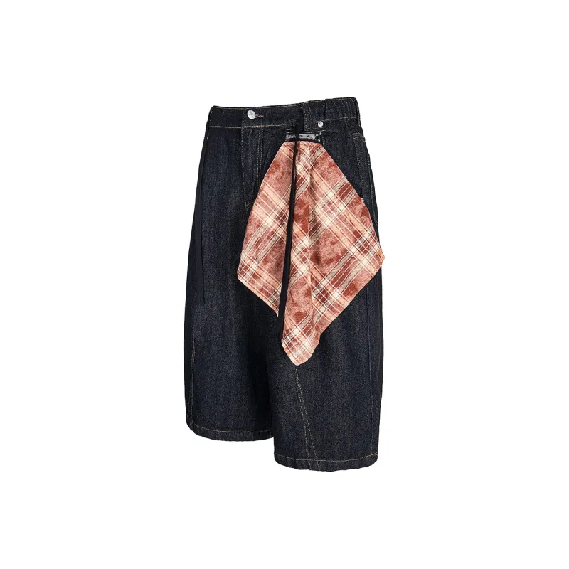 GBXM Denim Shorts Unisex Black-1