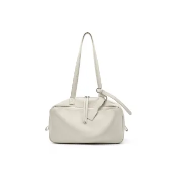 VANDEE Cow Leather Shoulder Bag Women's Black/White