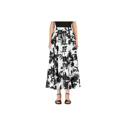 MaxMara Studio Idoneo Allover Floral Printed Midi Skirt