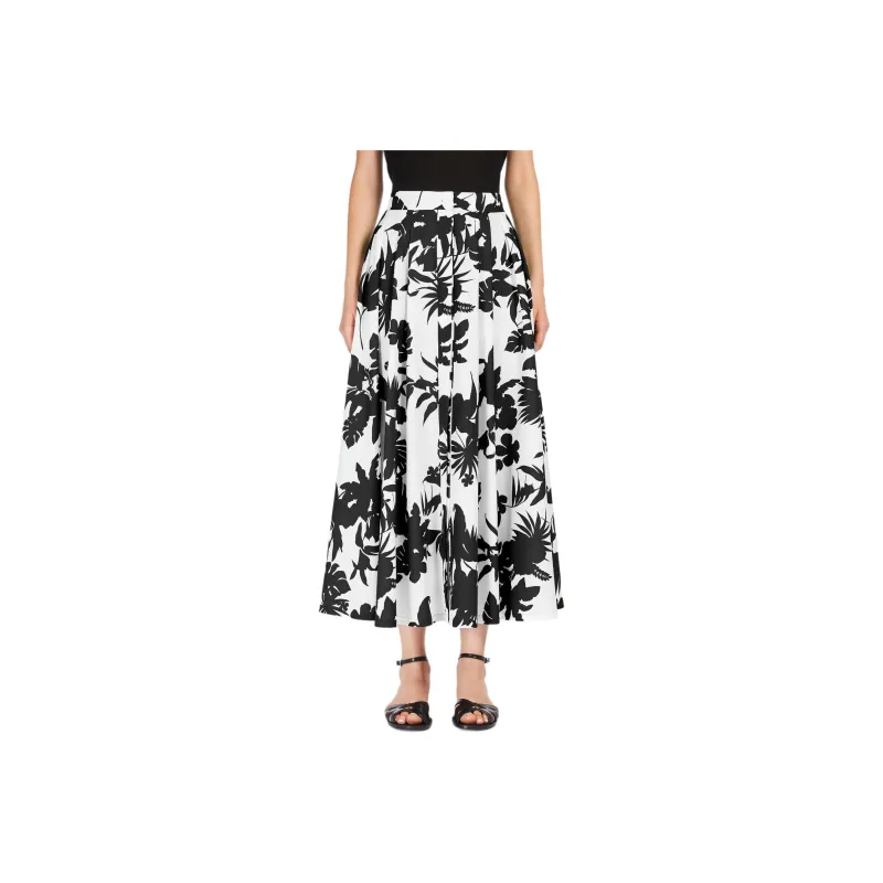 MaxMara Studio Idoneo Allover Floral Printed Midi Skirt-0