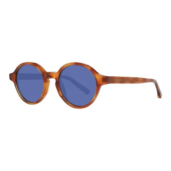Ted Baker Plastic Acetate Round Sunglasses Men's Tortoiseshell