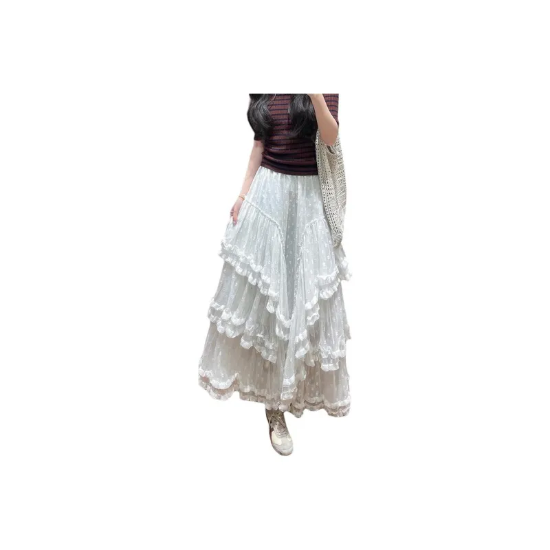 XIANSINIAO Casual Long Skirt Women's-1