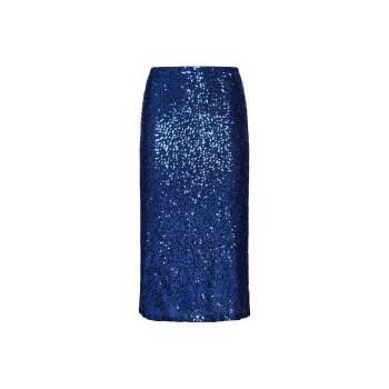 BAUM UND PFERDGARTEN Casual Long Skirt Women's Blue