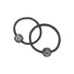 Smiley Face High Stretch Hair Tie 1 Pc (Dark Coffee)