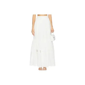 Aje Casual Long Skirt Women's Ivory White