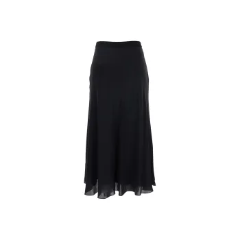 THEORY Georgette Pull On Midi Skirt