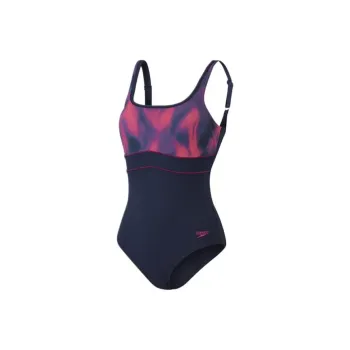 Speedo One piece Swimsuit Women's Navy Blue Purple