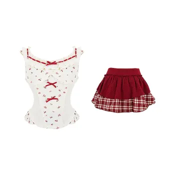 Cosyism Two Piece Skirt Sets Women's