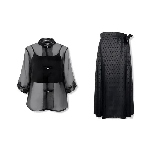 Aimme Sparrow 블랙 여성 한푸