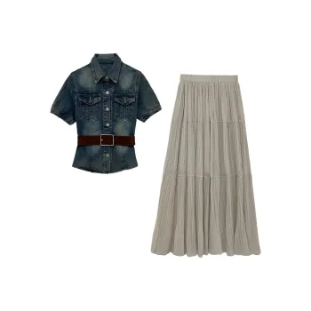 Icicofficial Two Piece Skirt Sets Women's