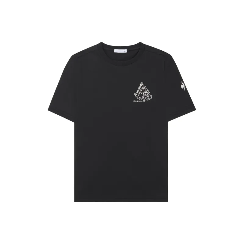 Le Coq Sportif Set in Sleeve Basic Short Sleeved T Shirts Women's-2