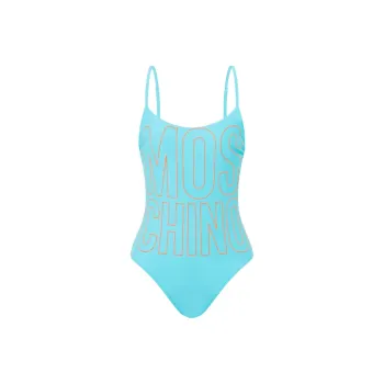 MOSCHINO SS25 One piece Swimsuit Women's Sky Blue