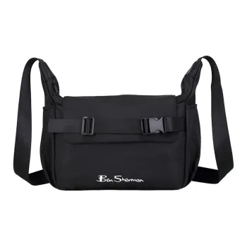 BEN SHERMAN Oxford Messenger Bag, Shoulder Bag Unisex Black