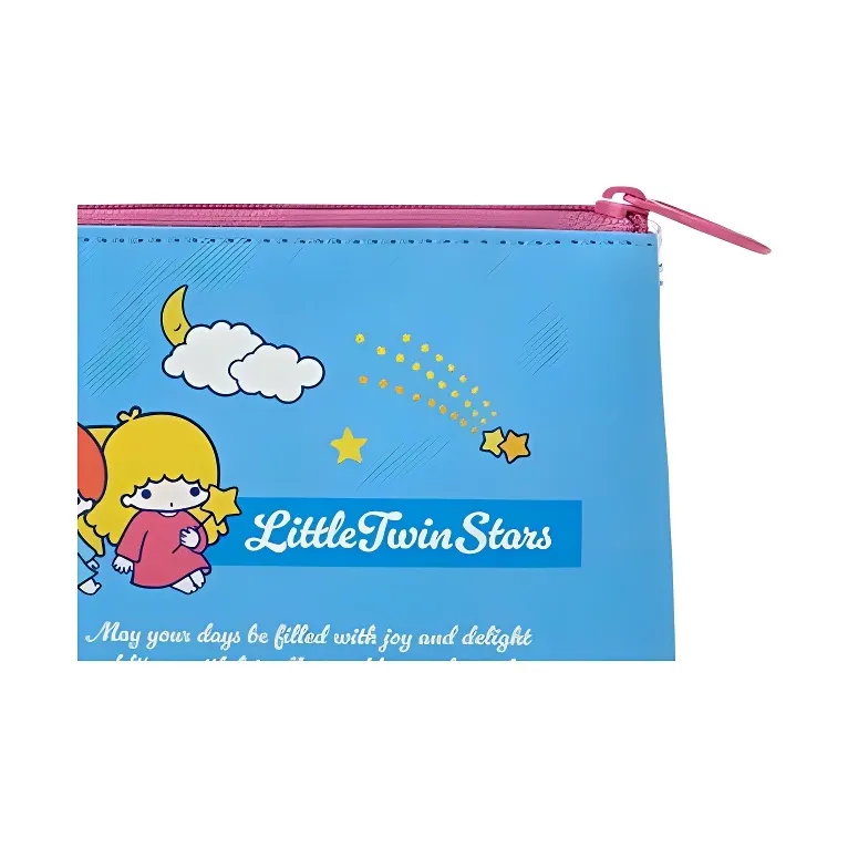Sanrio PVC Polyvinyl Chloride Clutch Wallet Women's Blue-3