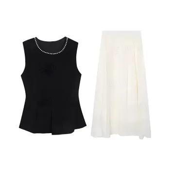 DOSOHEB Two Piece Skirt Sets Women's