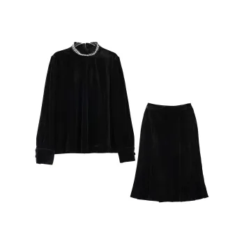 ONE SHALLOW Skirt Set Women's Black