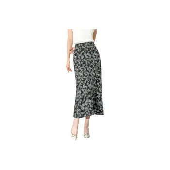【dme】 Casual Long Skirts Women's Cloisonne Blue