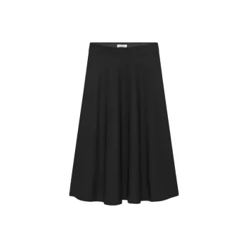 ARITZIA FW24 Babaton Futurism Skirt Casual Long Skirts Women's BLACK/Black