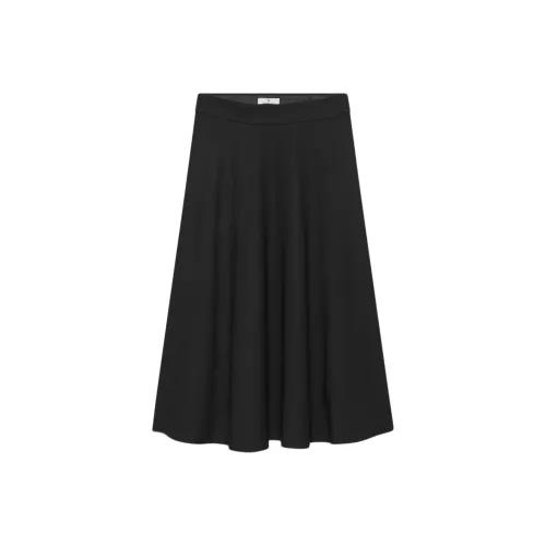 ARITZIA FW24 Babaton Futurism Skirt Casual Long Skirts Women's BLACK/Black