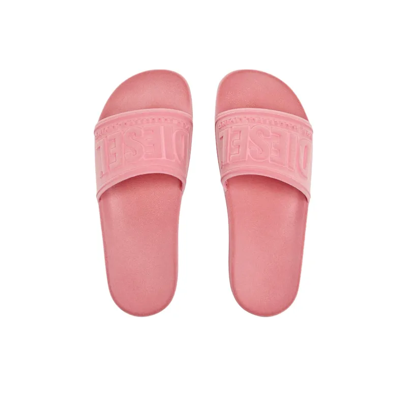 DIESEL Slide Slippers Women's Pink-4