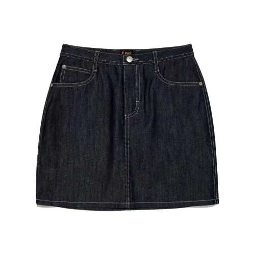 Lee Denim Short Skirts Women's Stunning Blue Dark Color