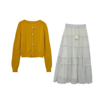 Icicofficial Two Piece Skirt Sets Women's