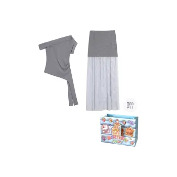 TWOPLUMGIRLS Two Piece Skirt Sets Women's