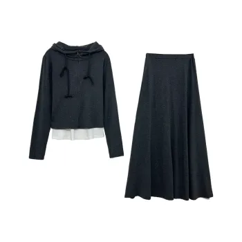 Icicofficial Two Piece Skirt Sets Women's