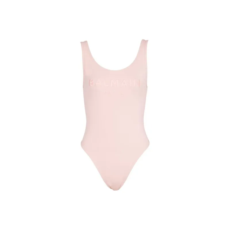 BALMAIN Embroidered logo One piece Swimsuit-0