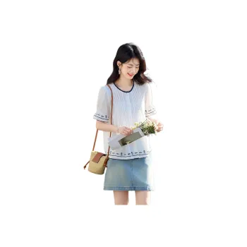Still Quiet Sweet Style Youthful Shirt Women's