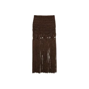 Alanui Ray Of Light Knitted Skirt