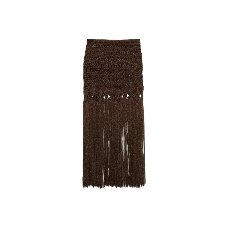 Alanui Ray Of Light Knitted Skirt-0