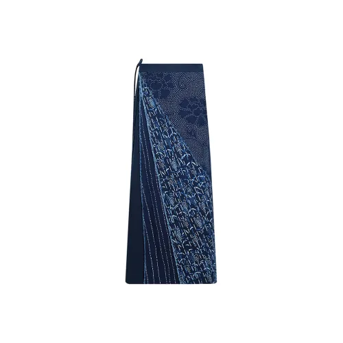 A LIFE ON THE LEFT Casual Long Skirt Women's Rice Field Texture