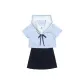Short-Sleeved Top+42A Skirt Clothing Set (Includes Lanyard)