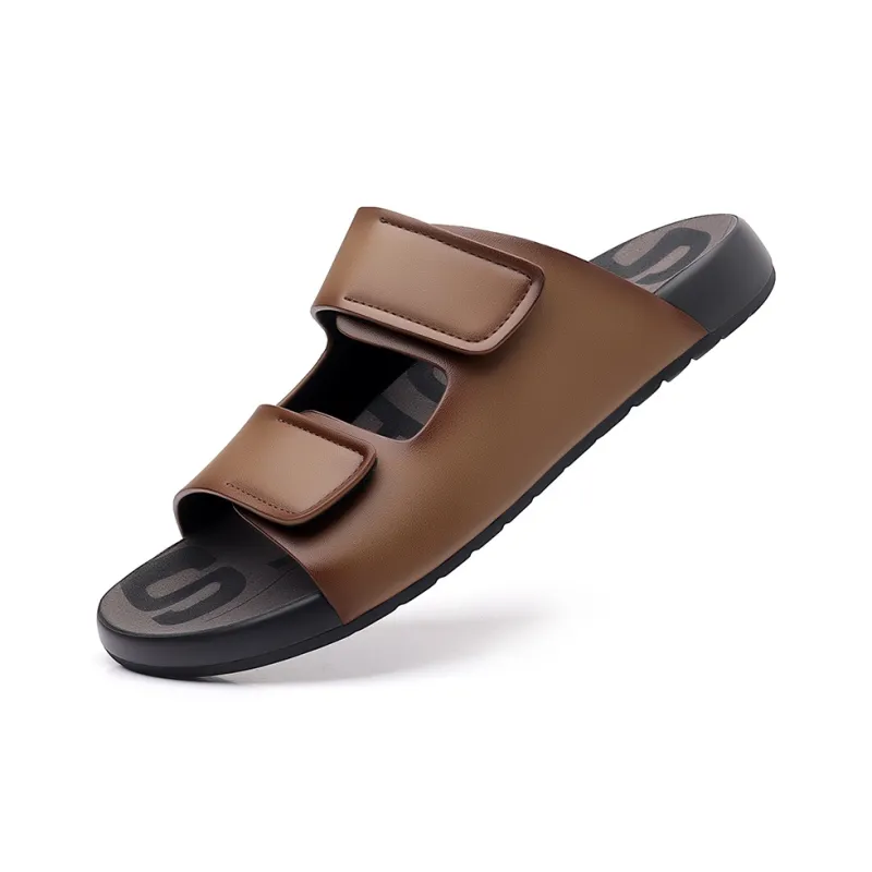 QIUTEXIONG Rubber Sole Slip Resistant Abrasion Resistant Slide Slippers Men's-8