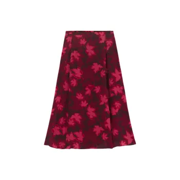 Maison Kitsune Lip Detail Fluid Skirt