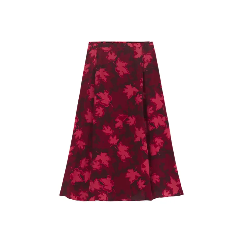 Maison Kitsune Lip Detail Fluid Skirt-0