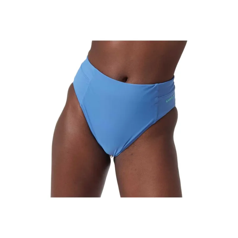 Speedo Solid Hi Waist Bottom Swimming Shorts Women's-4