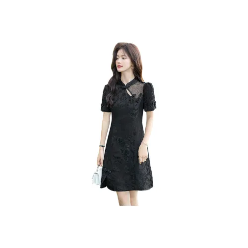 Cypress House Cheongsam Women's Black