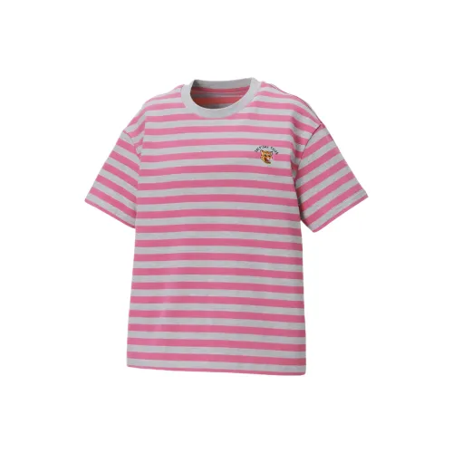 Onitsuka Tiger Drop Shoulder Sleeve T Shirt Women's Pink