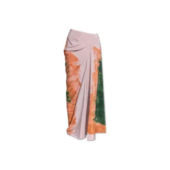 DRIES VAN NOTEN Long Draped Skirt
